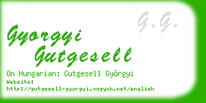 gyorgyi gutgesell business card